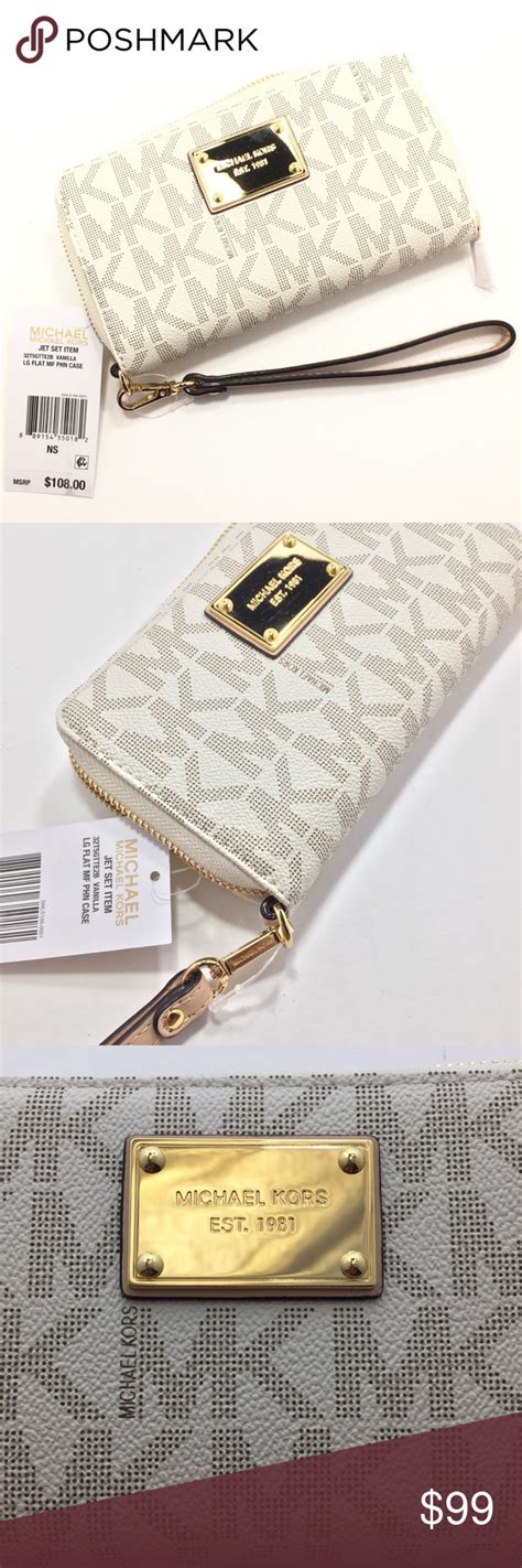 fake michael kors jet set wallet|michael kors wristlet jet set.